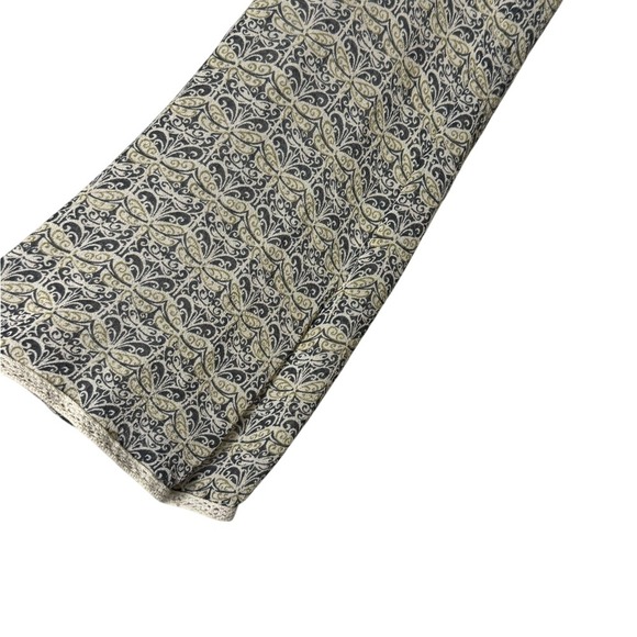 Max Studio Womens Y2K Silk Flare Sleeve V Neck Top S Forest Fairy Whimsical Boho - Picture 4 of 10